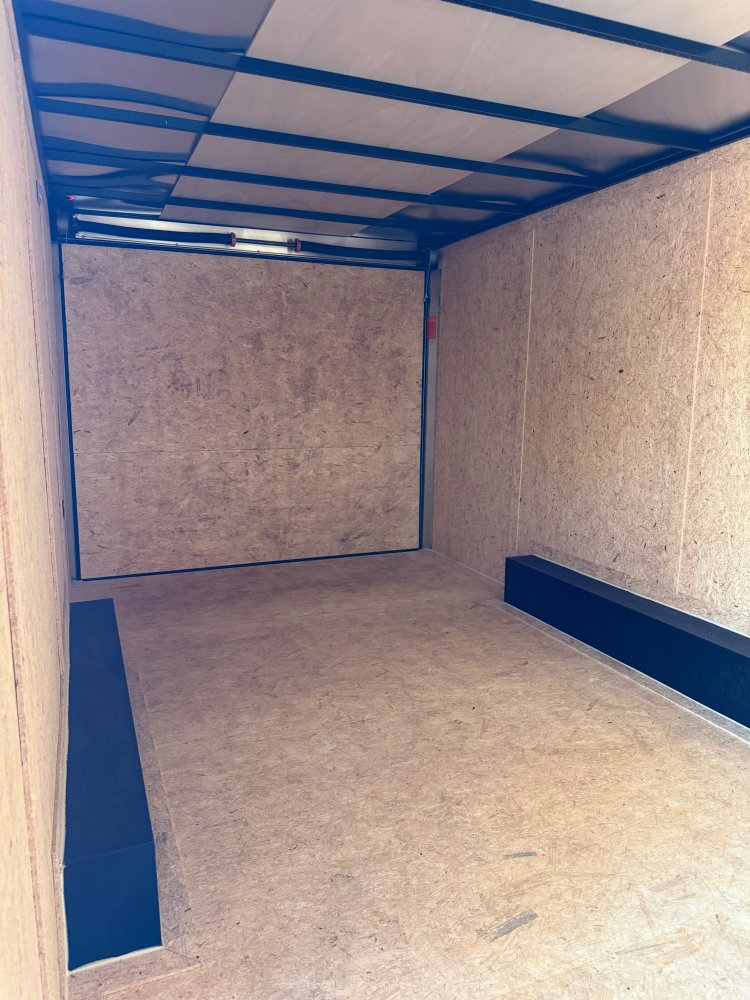 8.5x20 ST DLX Flat Top V-Nose Enclosed Car Hauler Trailer 7K GVWR - White | Carson City, NV