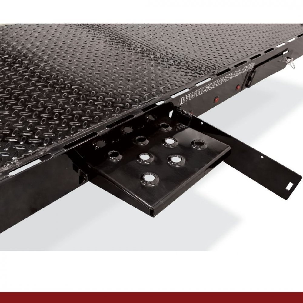 7x20 Sure-Trac C-Channel Car Hauler Trailer (18+2) - Black