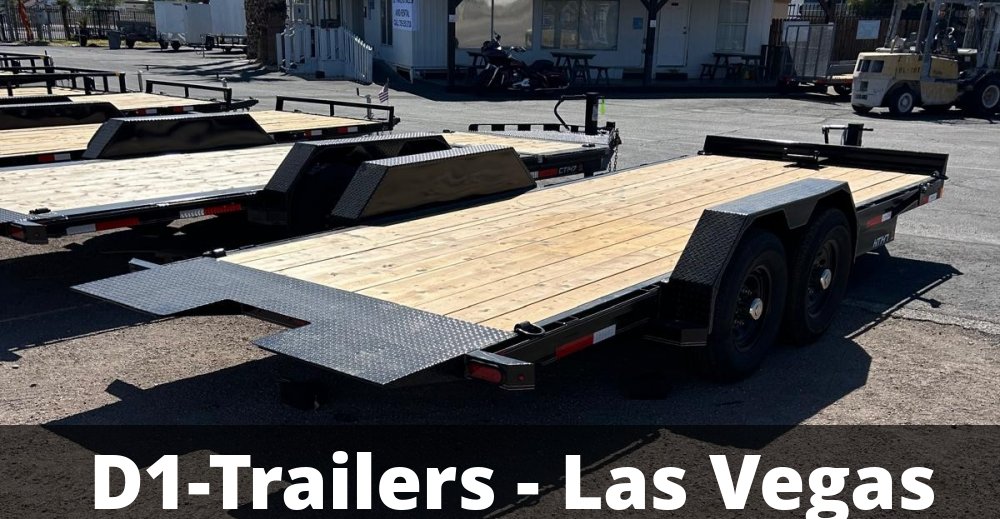 7x20 Hydraulic Tilt Equipment Trailer - 14K GVWR | Winch Mount + D-Rings