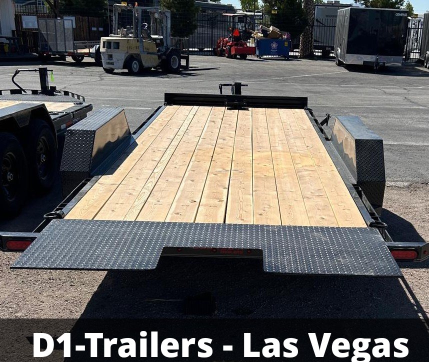 7x20 Hydraulic Tilt Equipment Trailer - 14K GVWR | Winch Mount + D-Rings