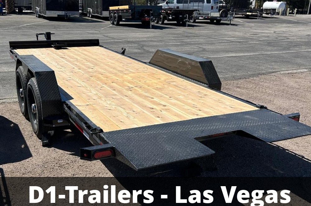 7x20 Hydraulic Tilt Equipment Trailer - 14K GVWR | Winch Mount + D-Rings