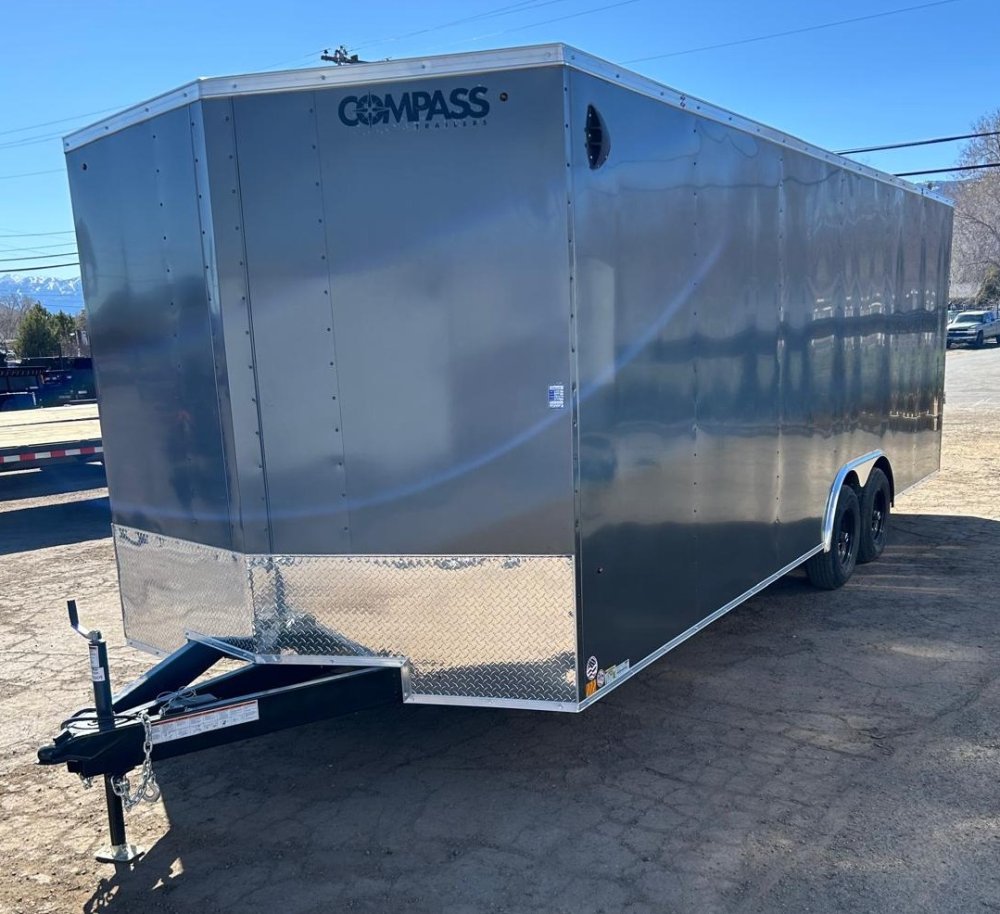 8.5x24 Indigo DLX Flat Top V-Nose Car Hauler Enclosed Trailer | Carson City, NV