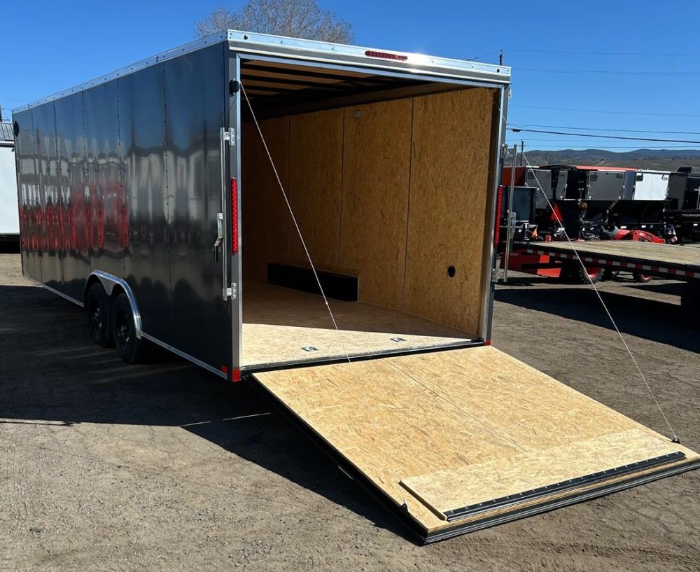 8.5x24 Indigo DLX Flat Top V-Nose Car Hauler Enclosed Trailer | Carson City, NV