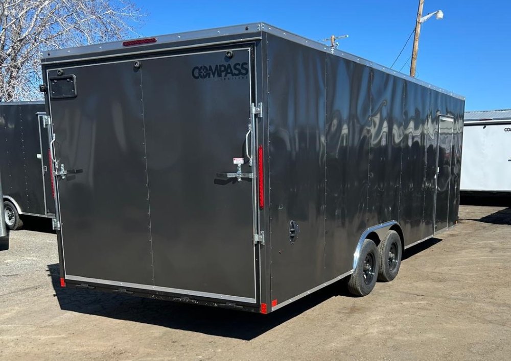 8.5x24 Indigo DLX Flat Top V-Nose Car Hauler Enclosed Trailer | Carson City, NV
