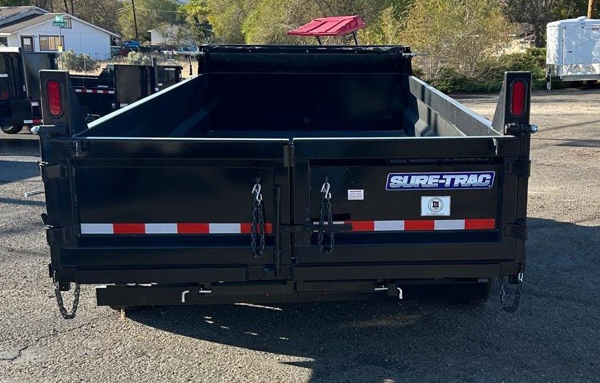 7x14 Sure-Trac HDLP Telescopic Dump Trailer - 14K GVWR - Black | Carson City, NV