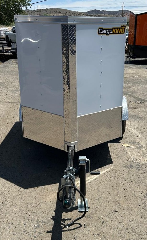 4x6 Forest River Cargo King Enclosed Trailer - White