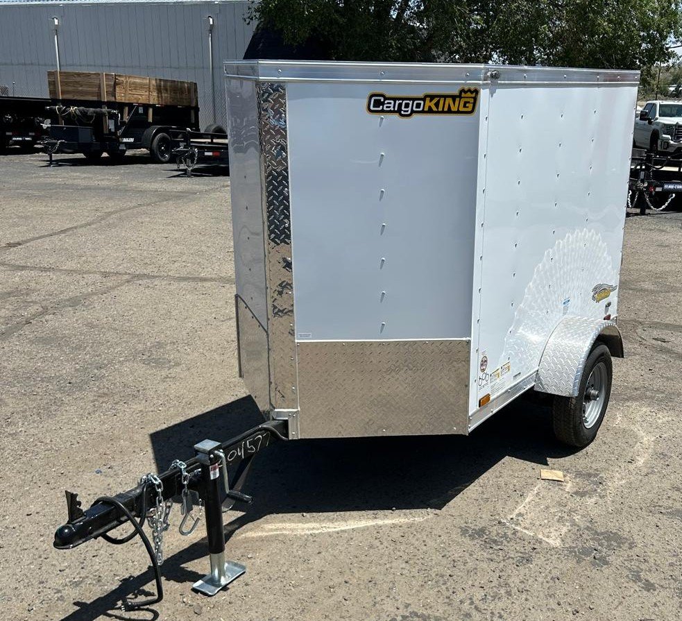4x6 Forest River Cargo King Enclosed Trailer - White