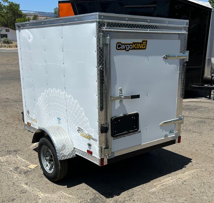 4x6 Forest River Cargo King Enclosed Trailer - White