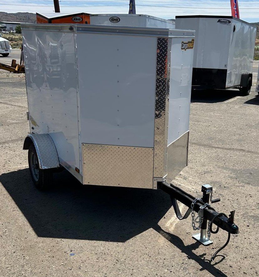 4x6 Forest River Cargo King Enclosed Trailer - White