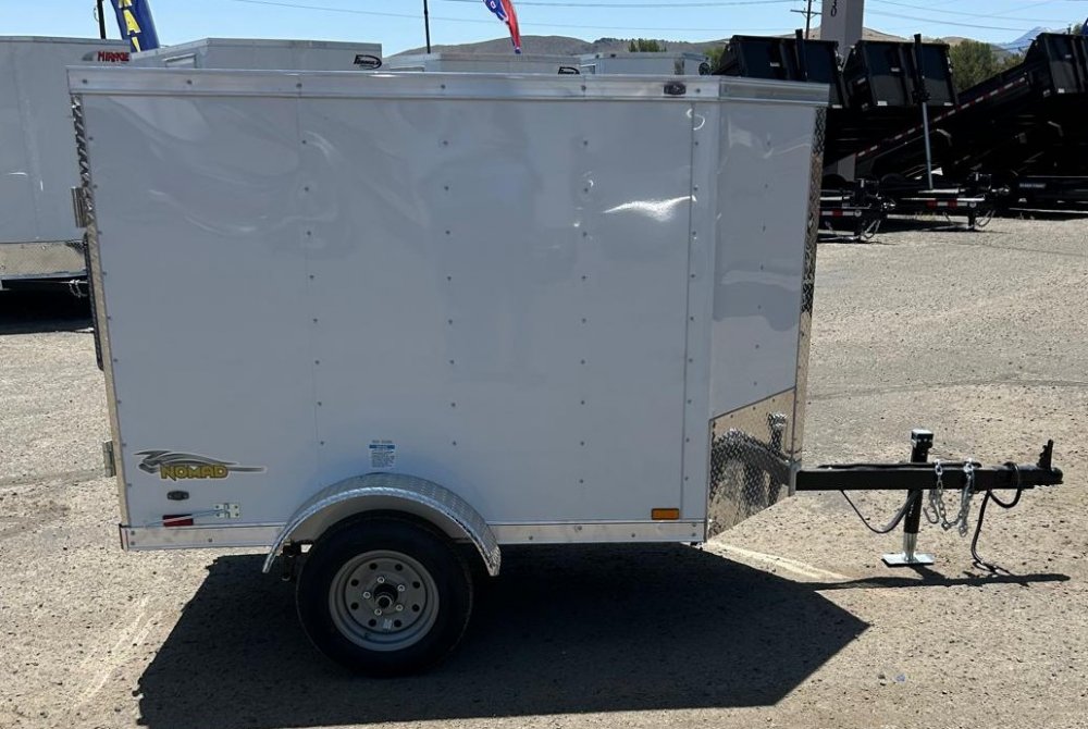 4x6 Forest River Cargo King Enclosed Trailer - White