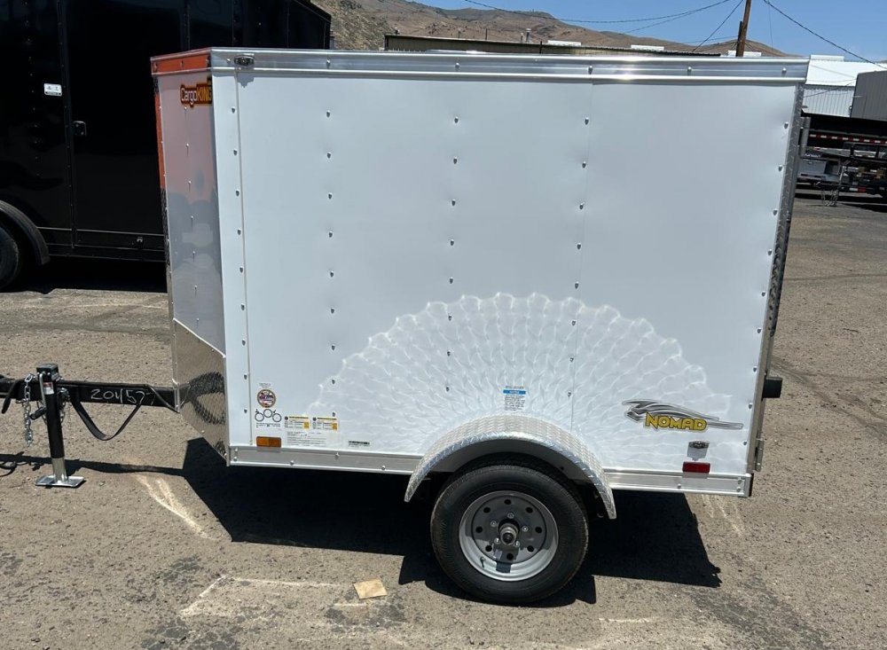 4x6 Forest River Cargo King Enclosed Trailer - White