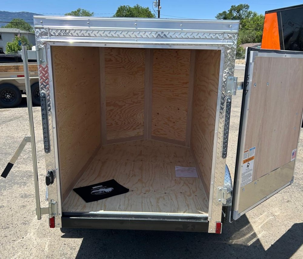 4x6 Forest River Cargo King Enclosed Trailer - White