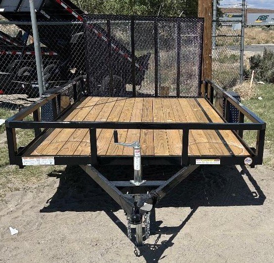 7x12 Sure-Trac Tube Top Utility Trailer - 3K GVWR | Black | For Sale in Carson City, NV