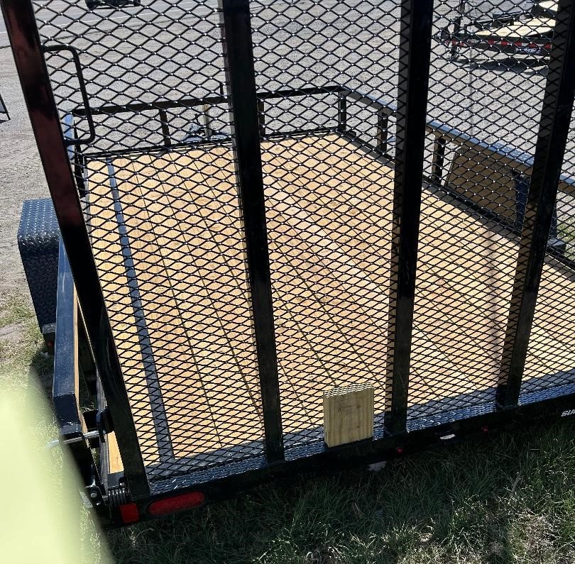 7x12 Sure-Trac Tube Top Utility Trailer - 3K GVWR | Black | For Sale in Carson City, NV