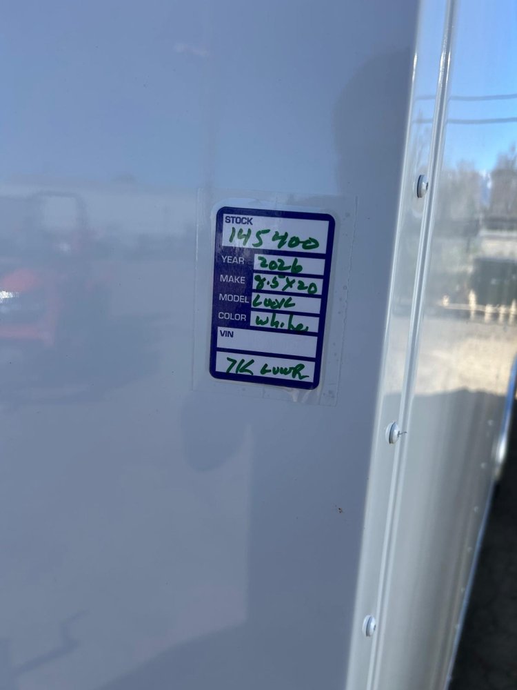 8.5x20 Indigo DLX Flat Top V-Nose Enclosed Trailer - 7K GVWR | Carson City, NV