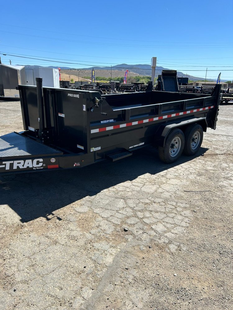 7 X 14 Sure-Trac Pro Series Telescopic Dump Trailer