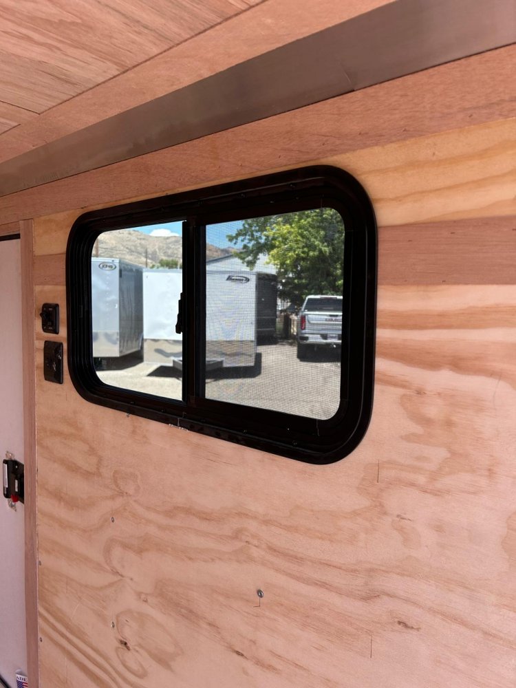 5x8 Cargo King Enclosed Trailer - Black + Custom Upgrades