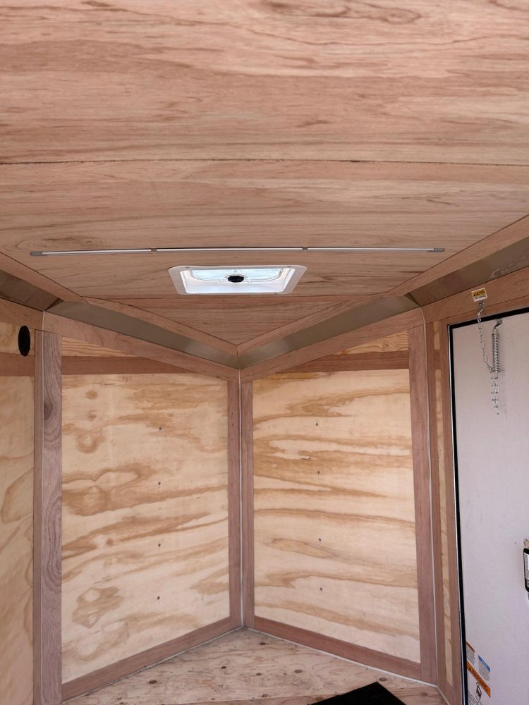 5x8 Cargo King Enclosed Trailer - Black + Custom Upgrades