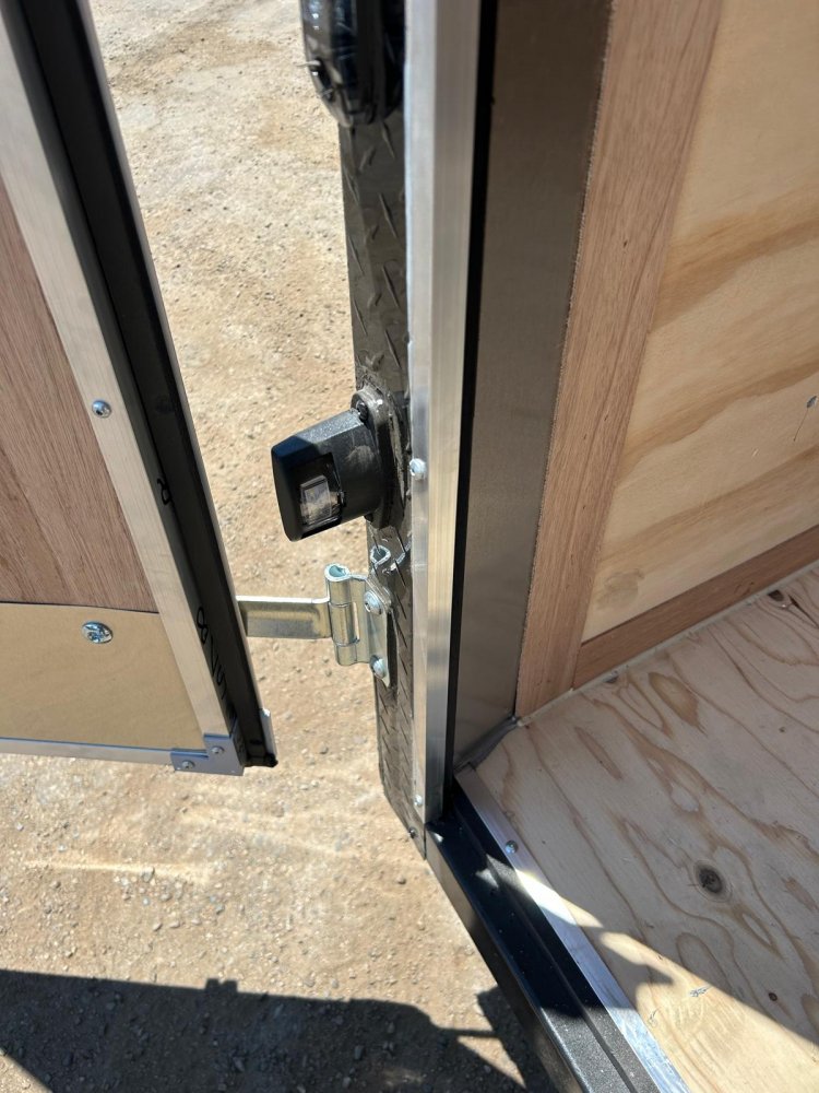 5x8 Cargo King Enclosed Trailer - Black + Custom Upgrades