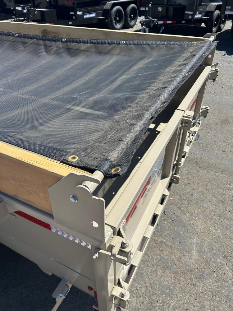 5x10 Double A Excel Series Low Profile Dump Trailer - 5K GVWR | Sand Dune Tan