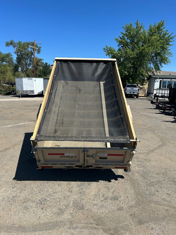 5x10 Double A Excel Series Low Profile Dump Trailer - 5K GVWR | Sand Dune Tan