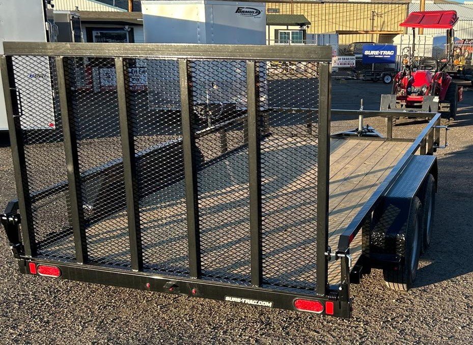 7x14 Sure-Trac Tube Top Utility Trailer - 7K GVWR - Black | Carson City, NV