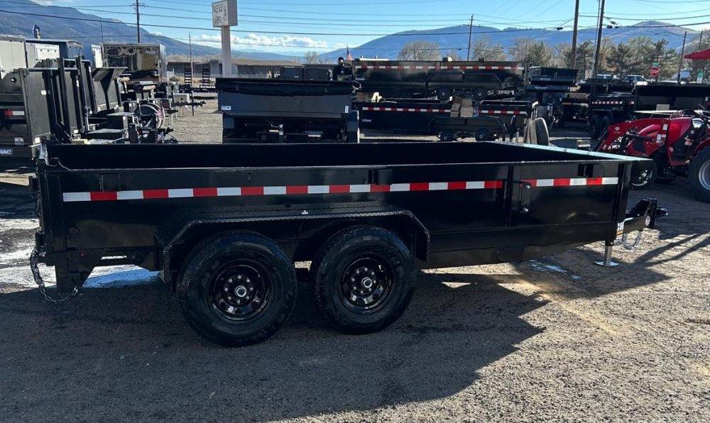 7x14 Punch Scissor Dump Trailer - 14K GVWR - Black | Carson City, NV