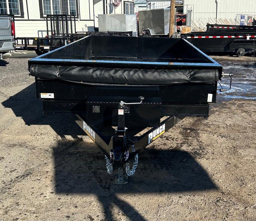 7x14 Punch Scissor Dump Trailer - 14K GVWR - Black | Carson City, NV