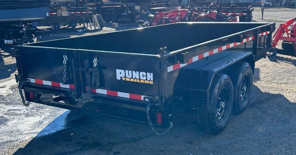 7x14 Punch Scissor Dump Trailer - 14K GVWR - Black | Carson City, NV
