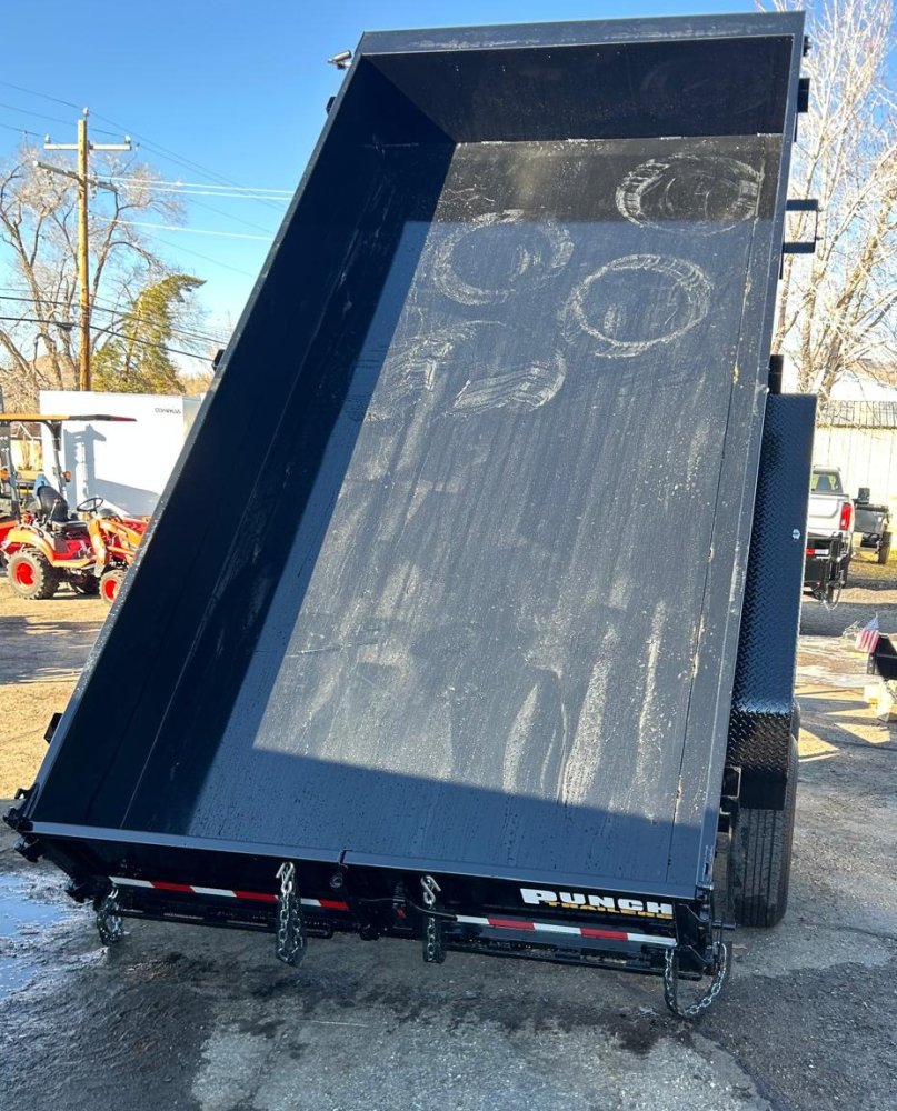 7x14 Punch Scissor Dump Trailer - 14K GVWR - Black | Carson City, NV
