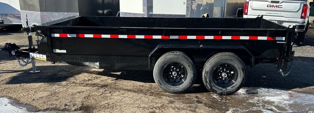 7x14 Punch Scissor Dump Trailer - 14K GVWR - Black | Carson City, NV