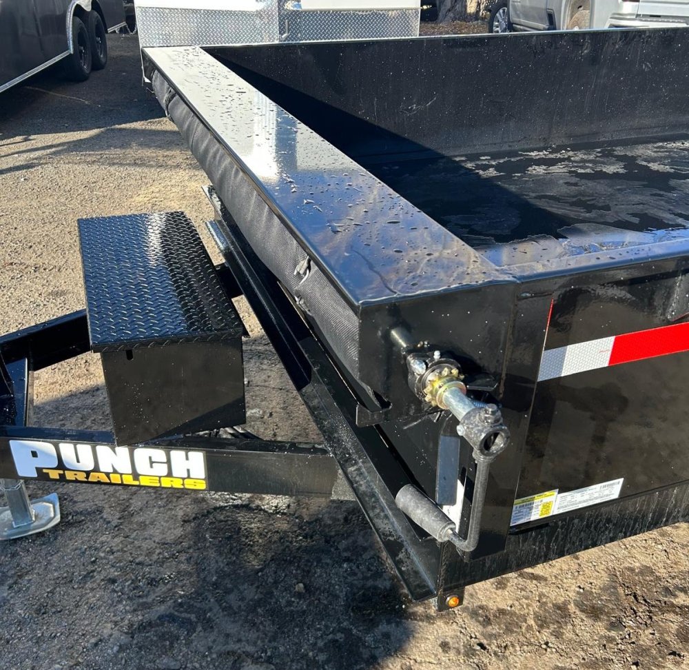 7x14 Punch Scissor Dump Trailer - 14K GVWR - Black | Carson City, NV