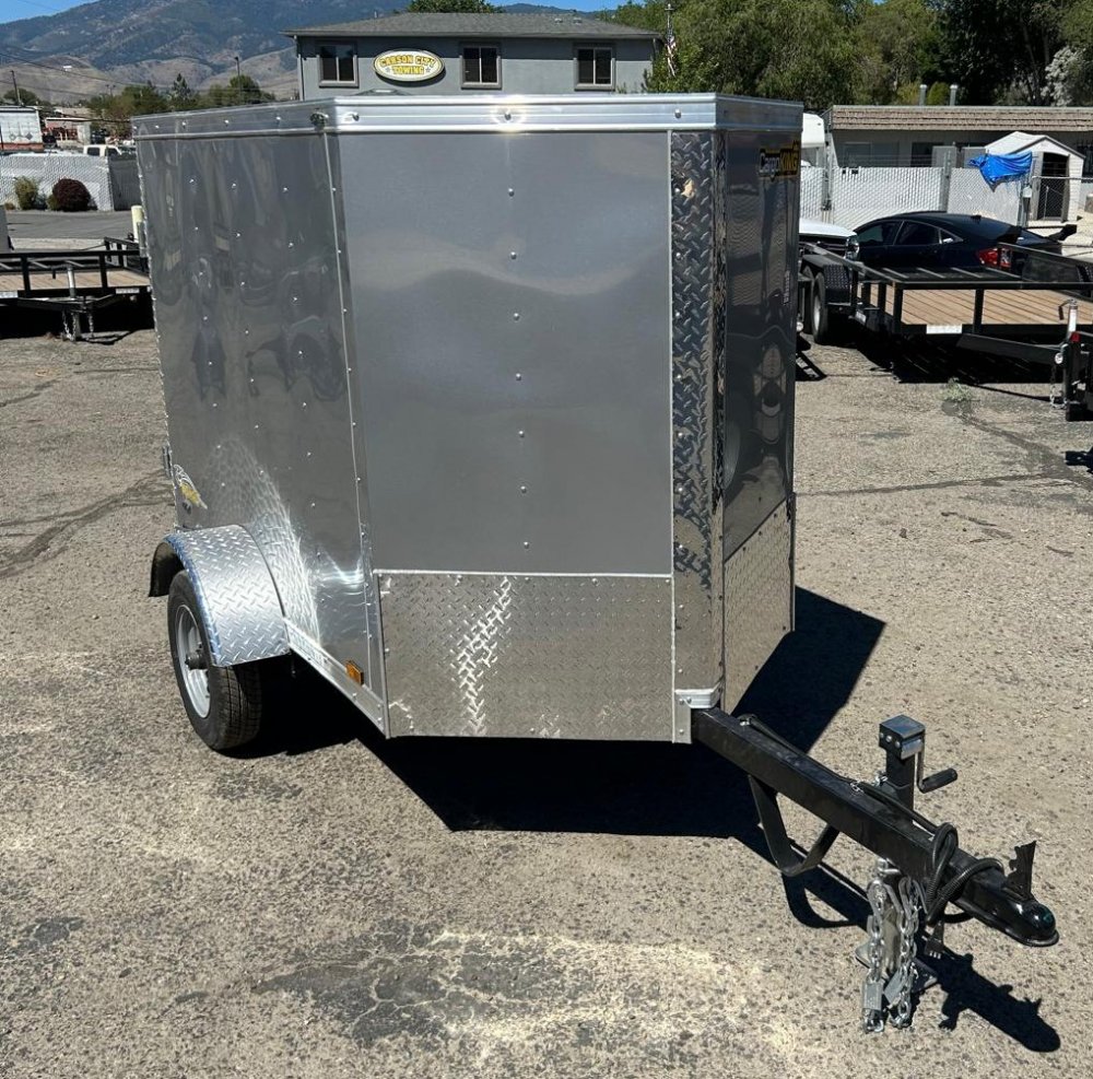 5x8 Cargo King Enclosed Trailer - Black