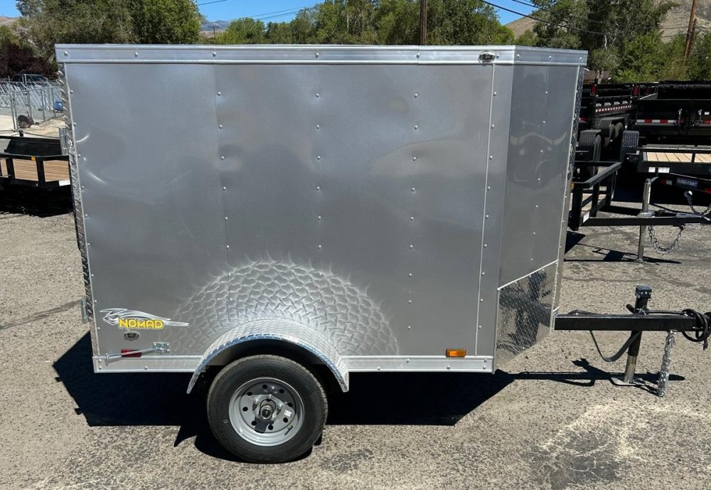 5x8 Cargo King Enclosed Trailer - Black