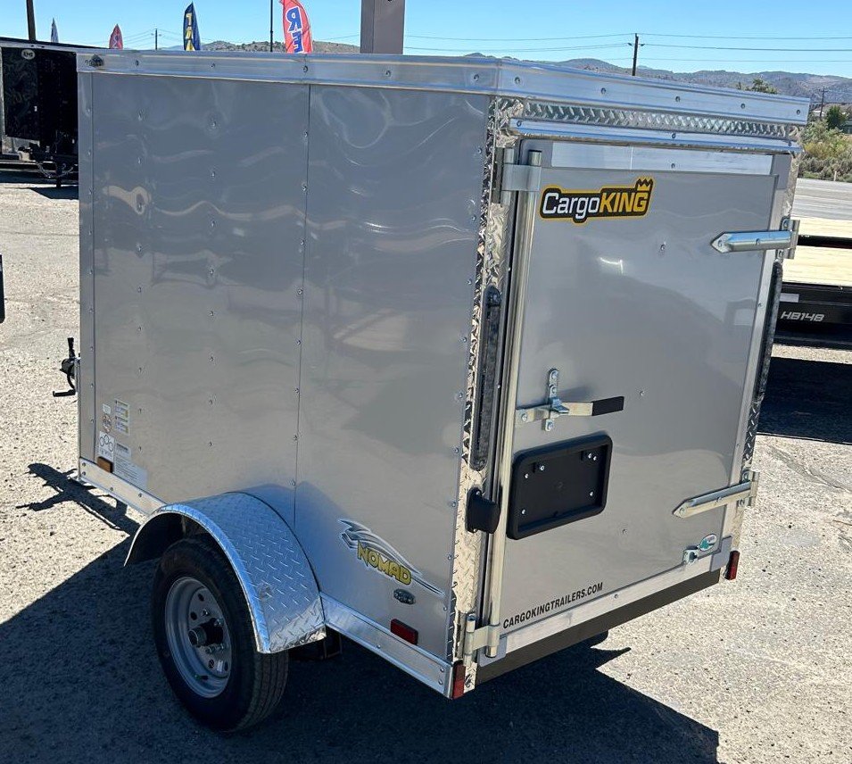 5x8 Cargo King Enclosed Trailer - Black