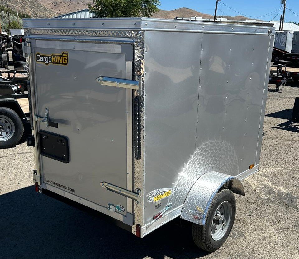 5x8 Cargo King Enclosed Trailer - Black