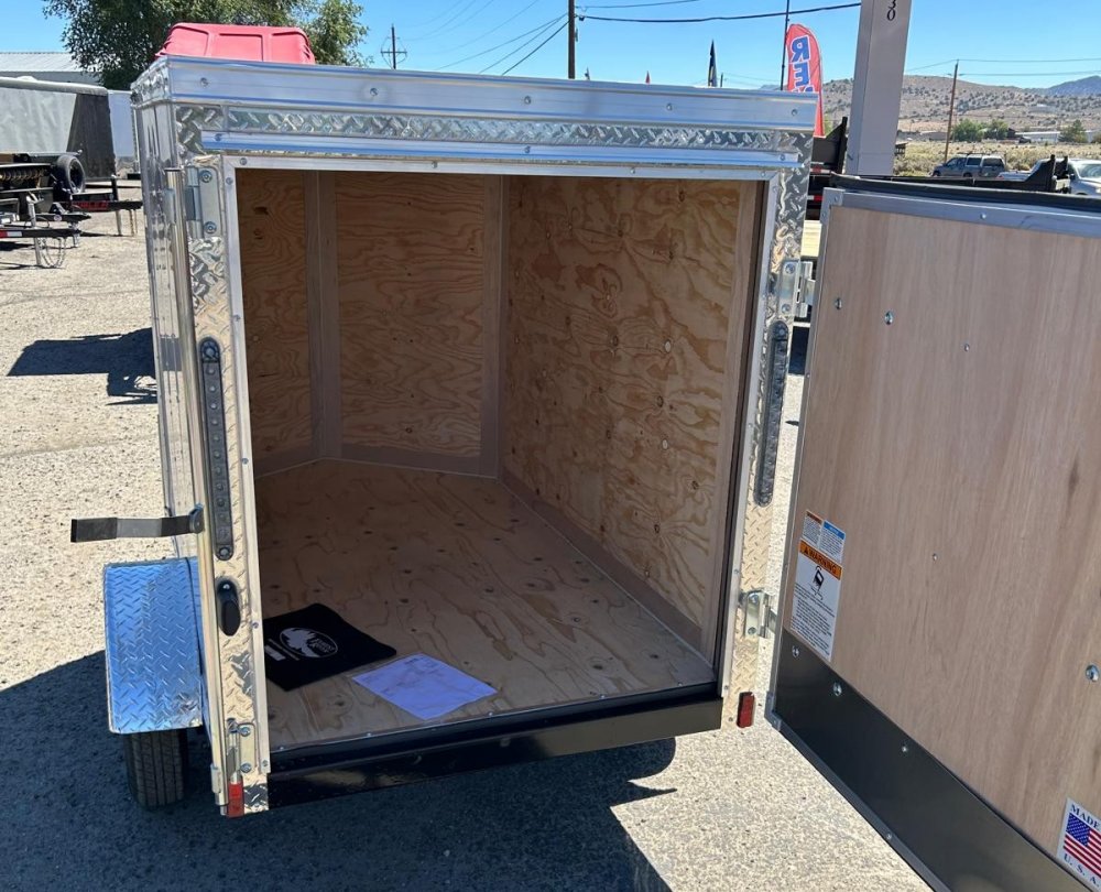 5x8 Cargo King Enclosed Trailer - Black