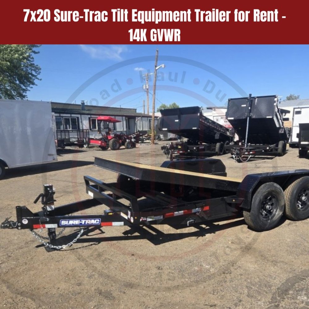 7x20 Sure-Trac Tilt Equipment Trailer for Rent - 14K GVWR