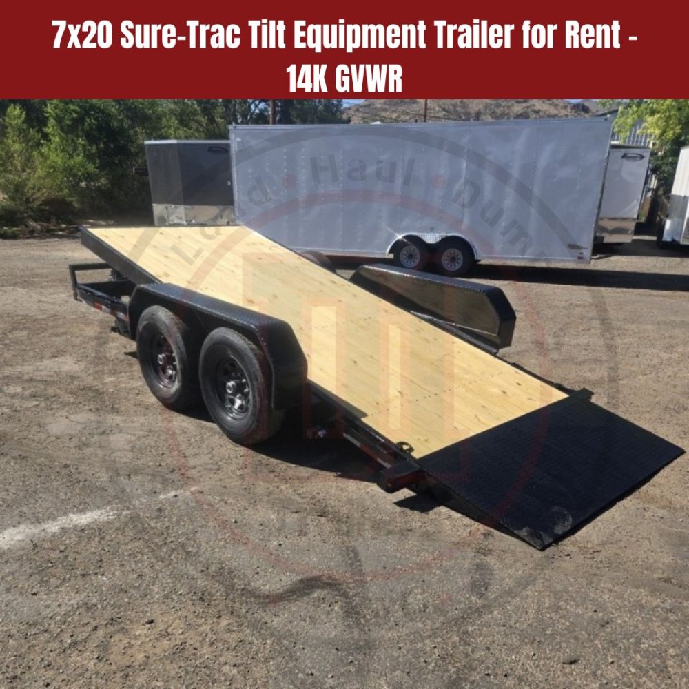 7x20 Sure-Trac Tilt Equipment Trailer for Rent - 14K GVWR