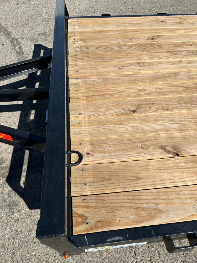 7x18 (16+2) Sure-Trac C-Channel Wood Deck Car Hauler Trailer 7K GVWR - Black | Carson City, NV