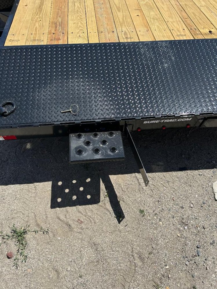 7x18 (16+2) Sure-Trac C-Channel Wood Deck Car Hauler Trailer 7K GVWR - Black | Carson City, NV