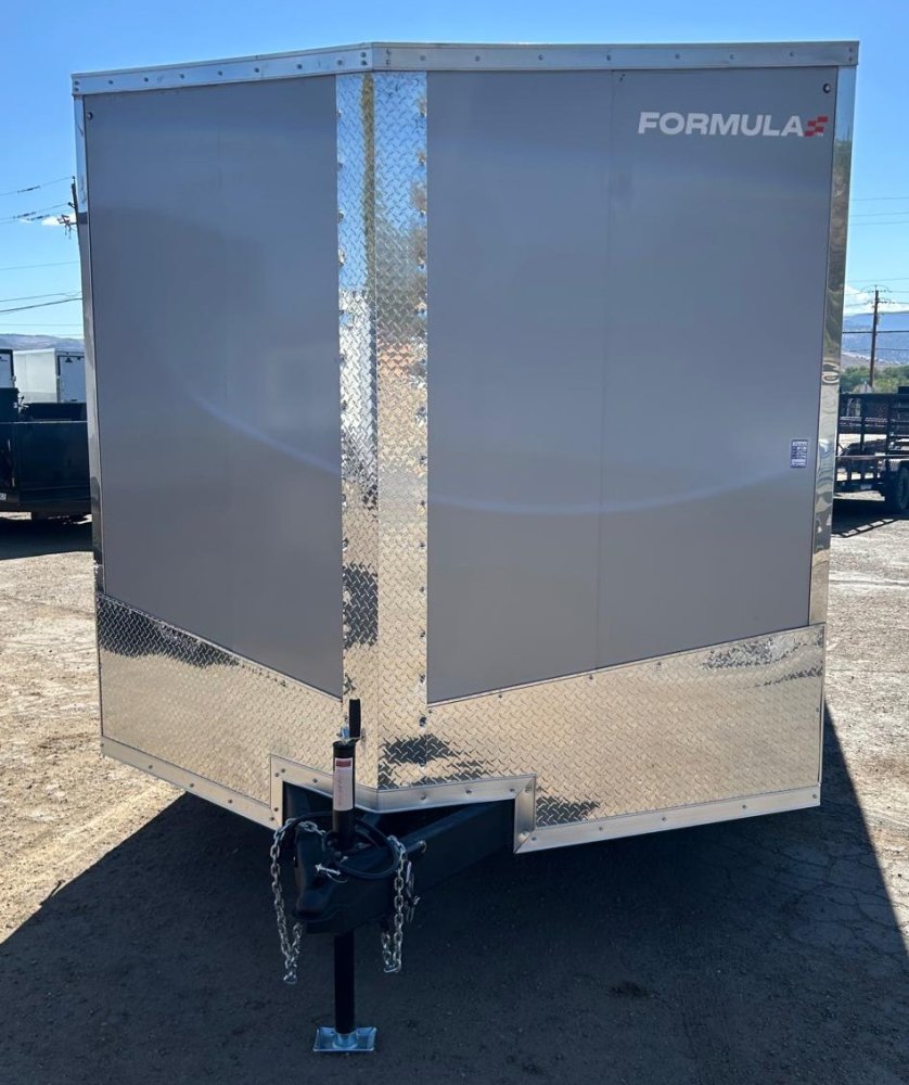 Formula Conquest 8.5' x 20' Enclosed Cargo Trailer - Silver Composite Siding, Extended Height