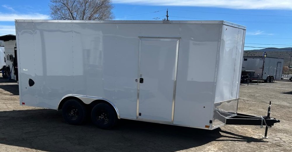 8.5x18 Indigo DLX Flat Top V-Nose Enclosed Car Hauler | Carson City, NV