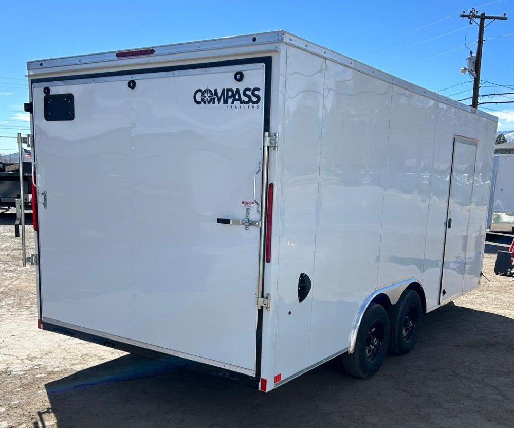 8.5x18 Indigo DLX Flat Top V-Nose Enclosed Car Hauler | Carson City, NV