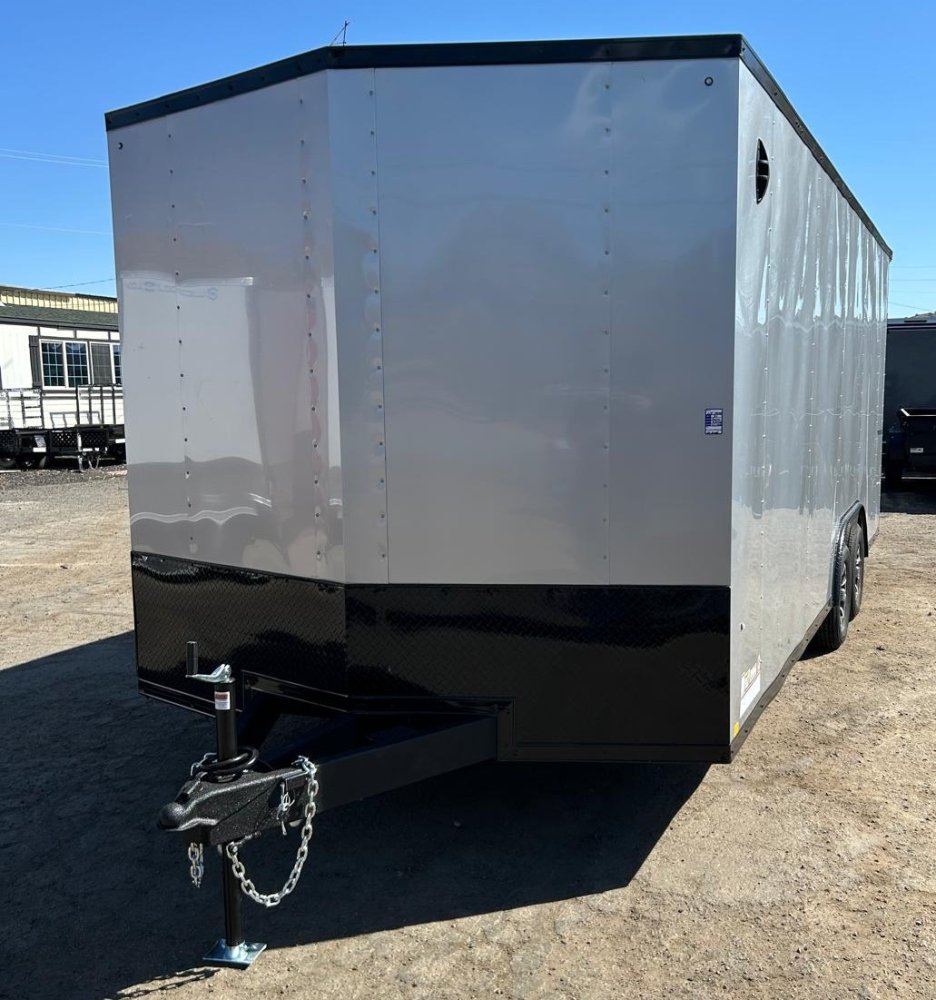 Formula Traverse 8.5' x 20' V-Nose Enclosed Trailer - Silver with Blackout Trim