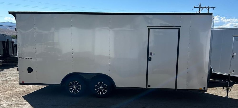Formula Traverse 8.5' x 20' V-Nose Enclosed Trailer - Silver with Blackout Trim