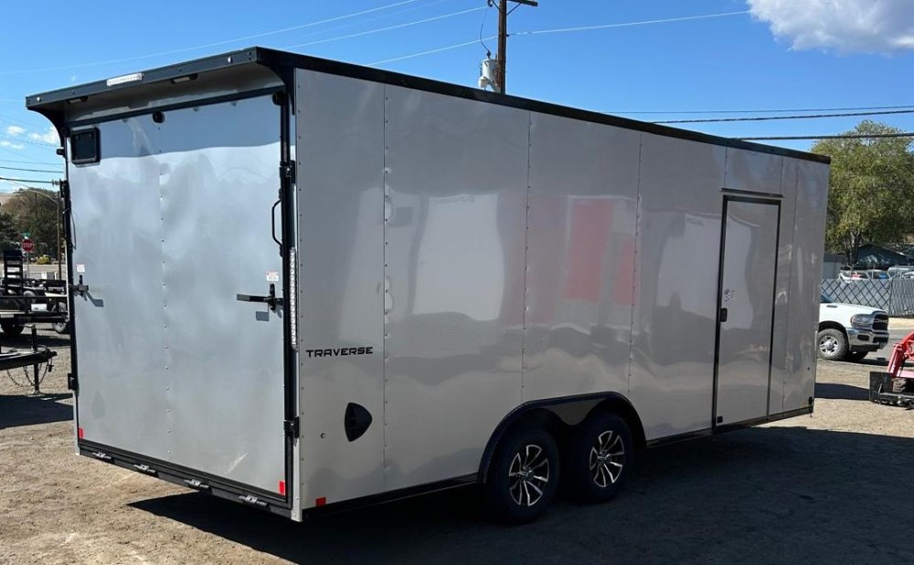 Formula Traverse 8.5' x 20' V-Nose Enclosed Trailer - Silver with Blackout Trim