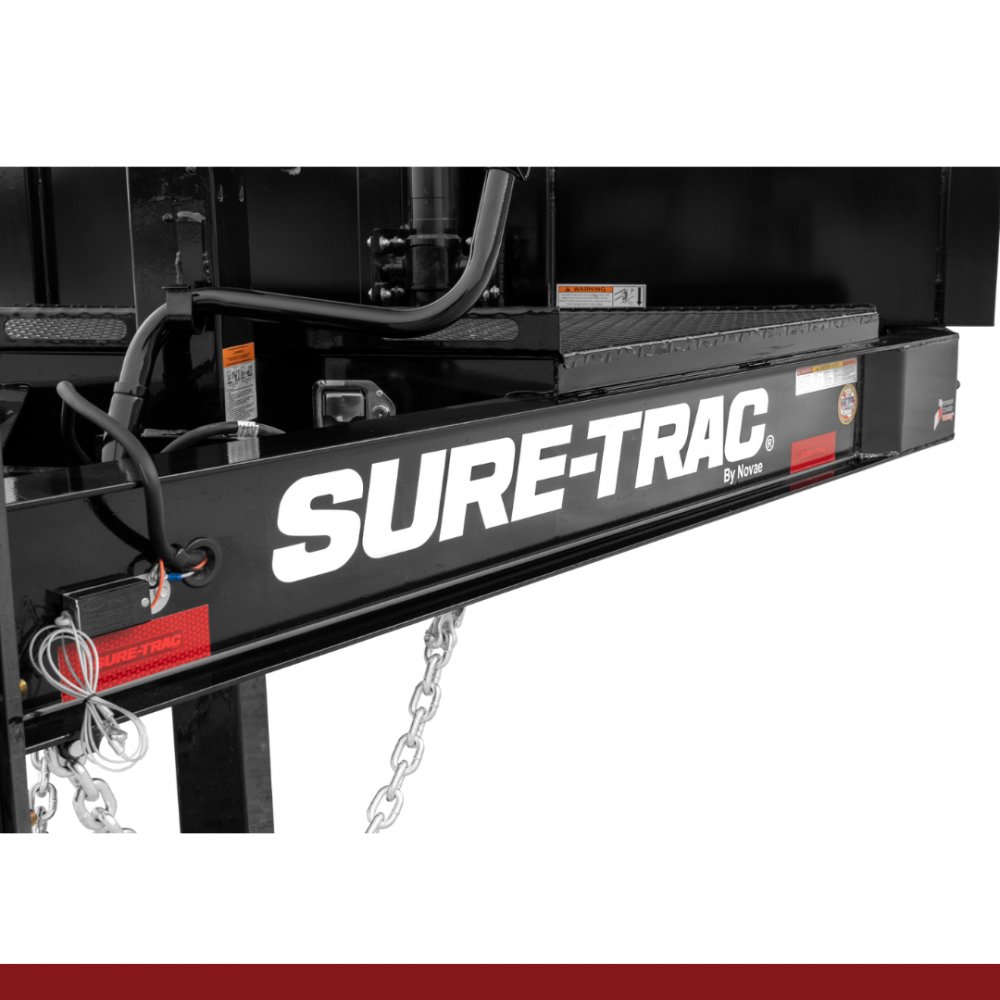 82" x 16, 17.6K Sure-Trac Dump - PRO SERIES TELESCOPIC Hydraulic Dump Trailer