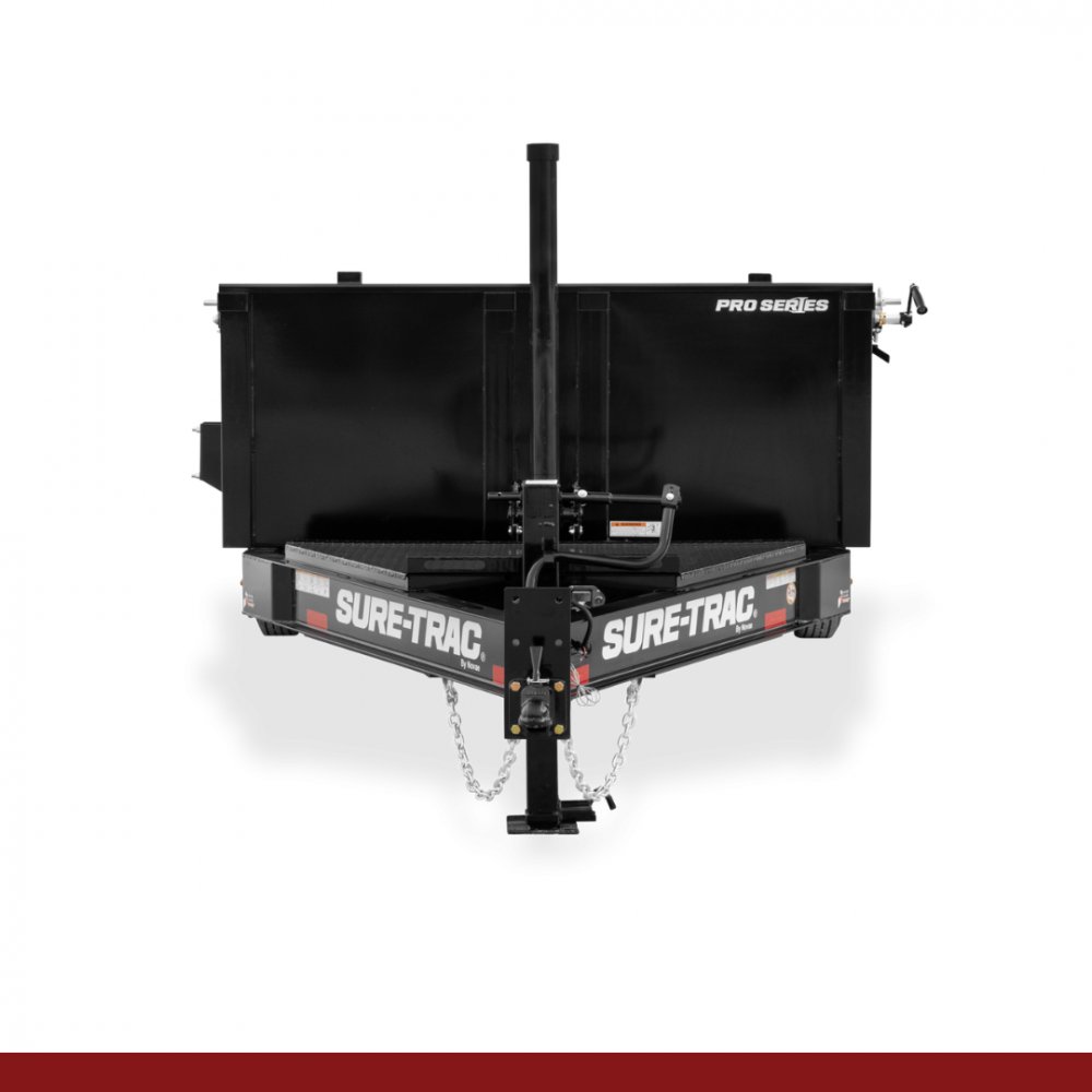 82" x 16, 17.6K Sure-Trac Dump - PRO SERIES TELESCOPIC Hydraulic Dump Trailer