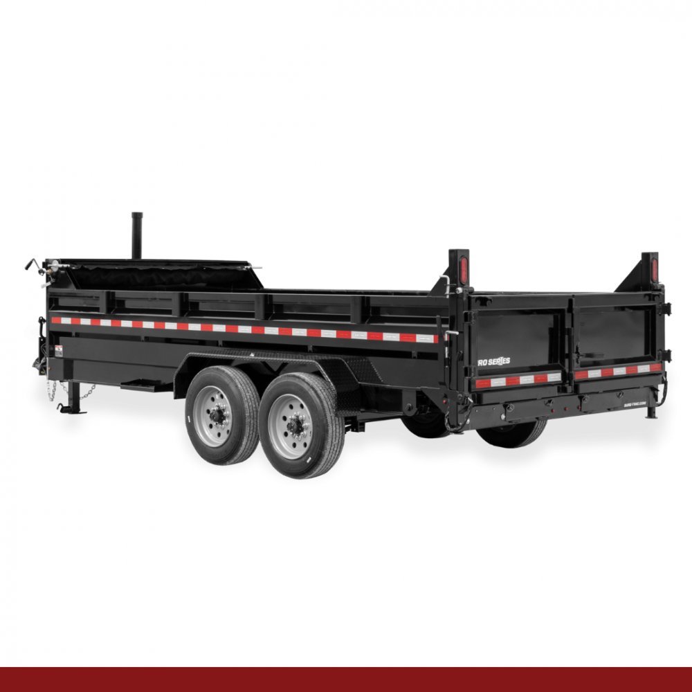 82" x 16, 17.6K Sure-Trac Dump - PRO SERIES TELESCOPIC Hydraulic Dump Trailer